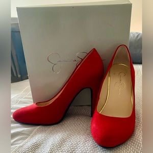 Jessica Simpson Red Platform Heels